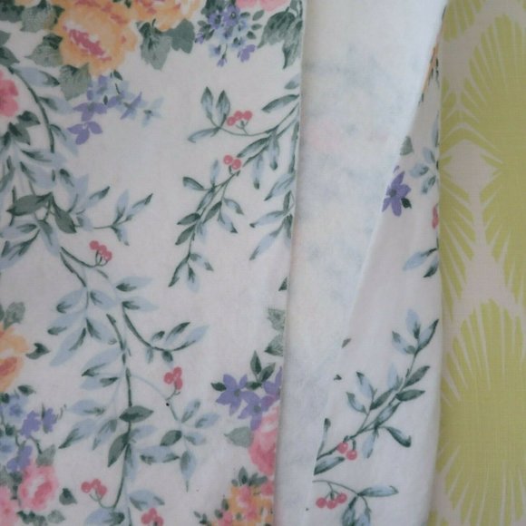 Vintage Acrylic Blend Pink Floral Thermal Blanket Satin Trim Twin 70 x 94 USA - Picture 7 of 9